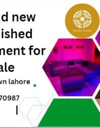 Brand new furnished apartment for sale in bahria town lahore