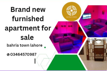 Brand new furnished apartment for sale in bahria town lahore